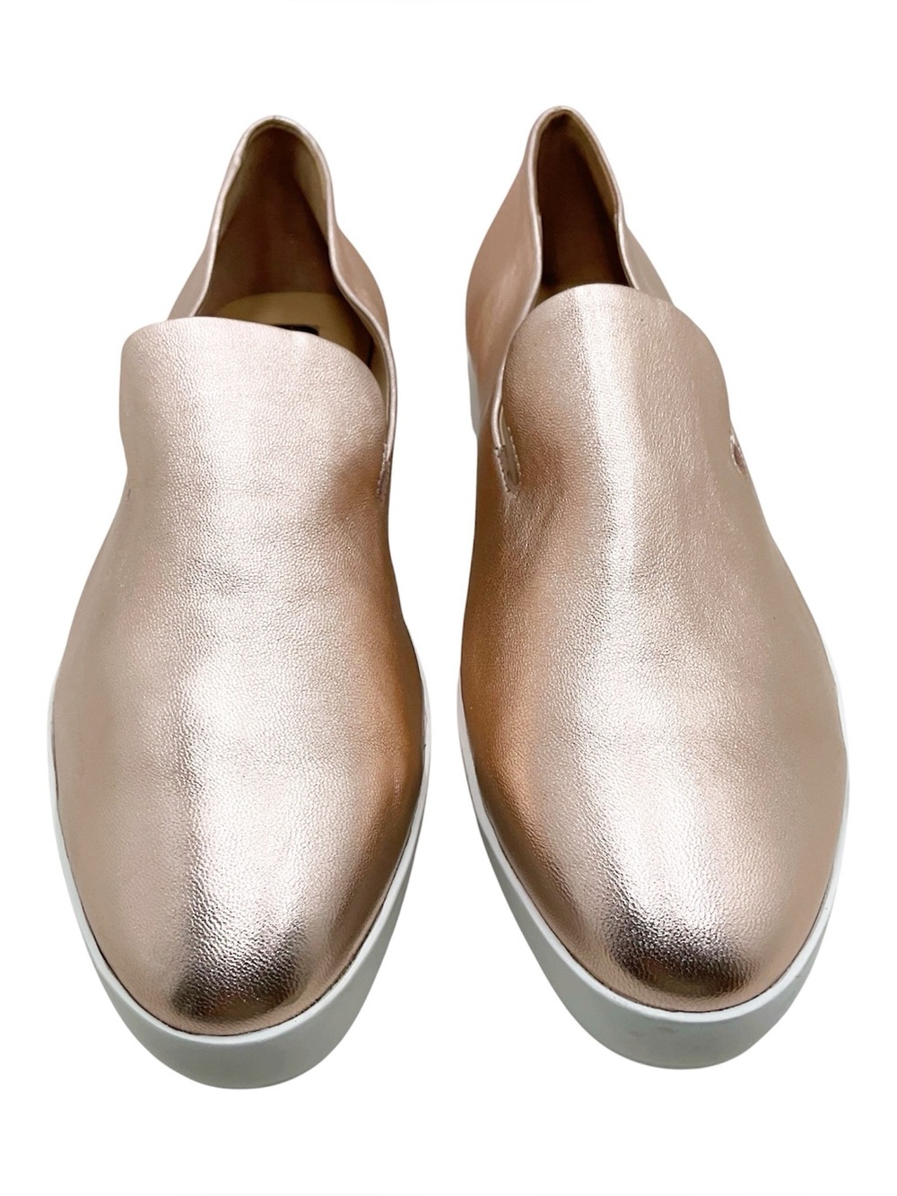 🆕{Donna Karen NY} Pia Metallic Rose Gold Leather Loafers